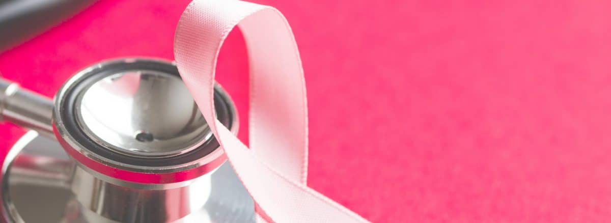 Pink breast cancer ribbon. Breast cancer symbol.
