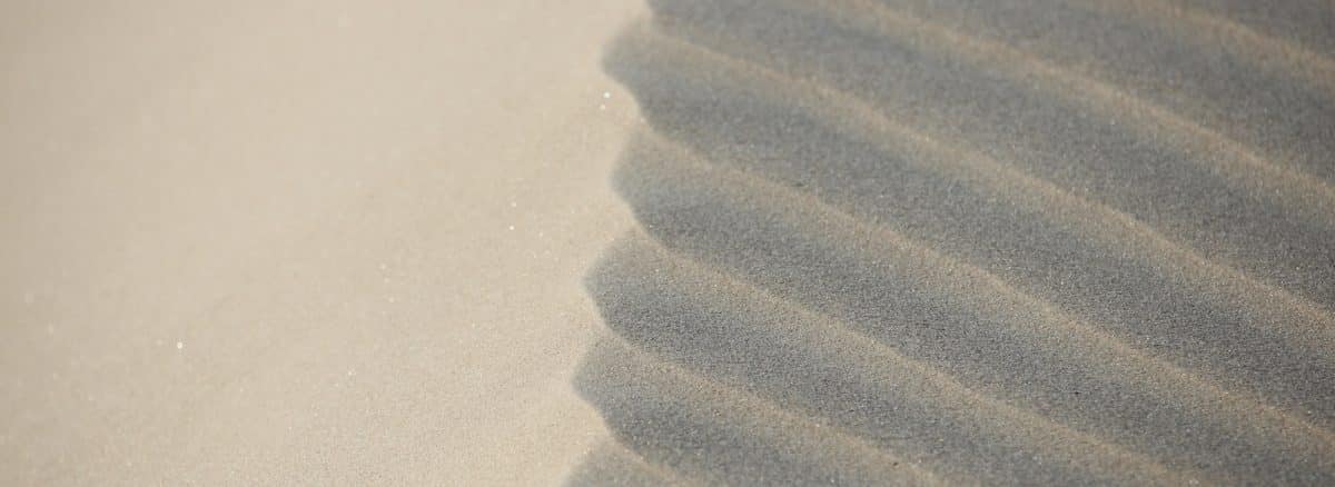 a close up of a sand dune in the desert