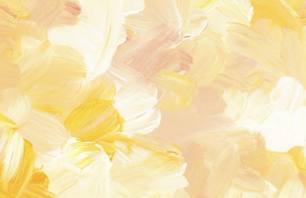 yellow and white abstract painting